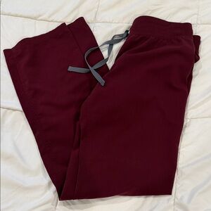 Figs Burgundy Livingston Pants